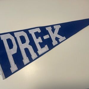 Blue PRE-K Pennant NWT